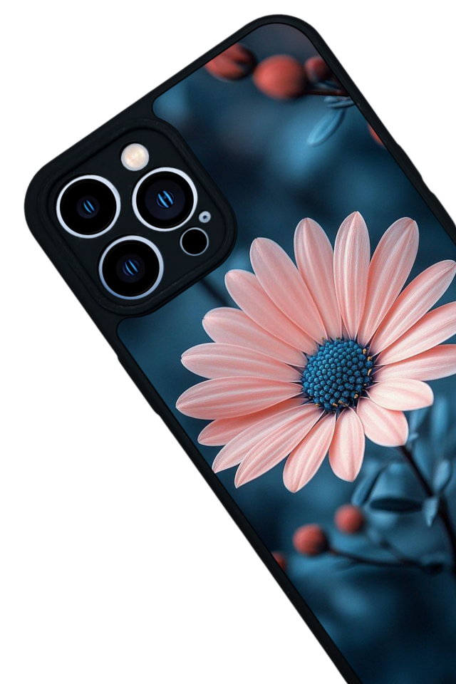 iPhone 13 Pro Max Uyumlu Cicek Tasarımlı Glossy Premium Kılıf