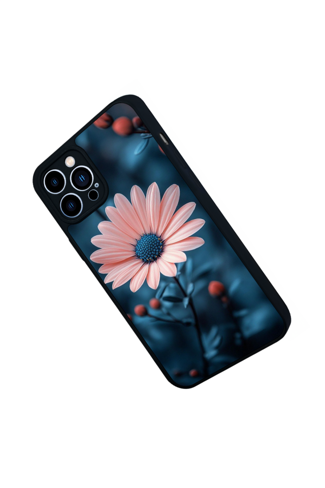 iPhone 13 Pro Max Uyumlu Cicek Tasarımlı Glossy Premium Kılıf