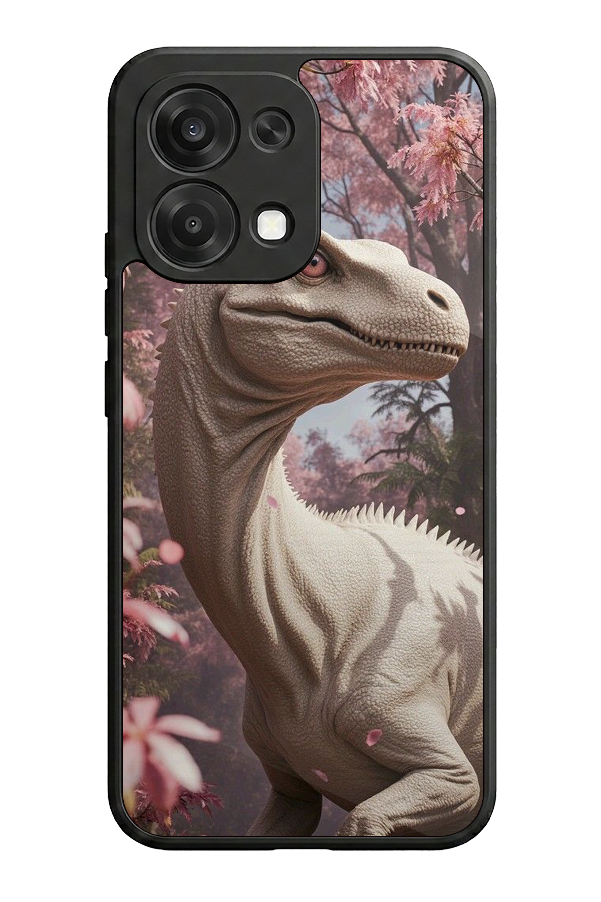 Oppo A6 Pro Uyumlu Dinazor Tasarımlı Glossy Premium Kılıf