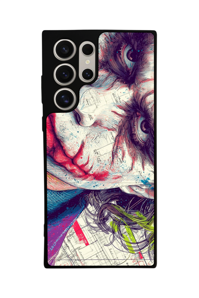 Samsung Galaxy S22 Ultra Uyumlu Joker Tasarımlı Glossy Premium Kılıf