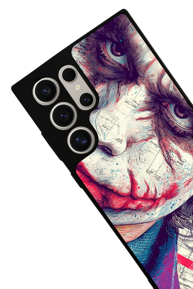 Samsung Galaxy S22 Ultra Uyumlu Joker Tasarımlı Glossy Premium Kılıf