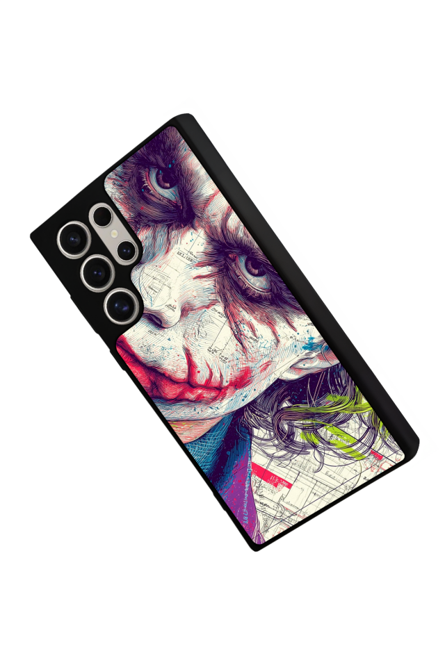 Samsung Galaxy S22 Ultra Uyumlu Joker Tasarımlı Glossy Premium Kılıf