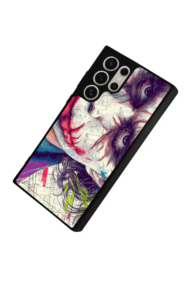Samsung Galaxy S22 Ultra Uyumlu Joker Tasarımlı Glossy Premium Kılıf