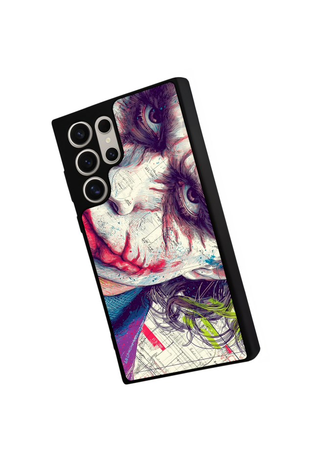 Samsung Galaxy S22 Ultra Uyumlu Joker Tasarımlı Glossy Premium Kılıf