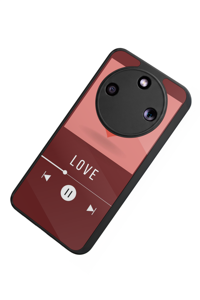 Honor Magic 8 Lite Uyumlu Kalp Love Tasarımlı Glossy Premium Kılıf