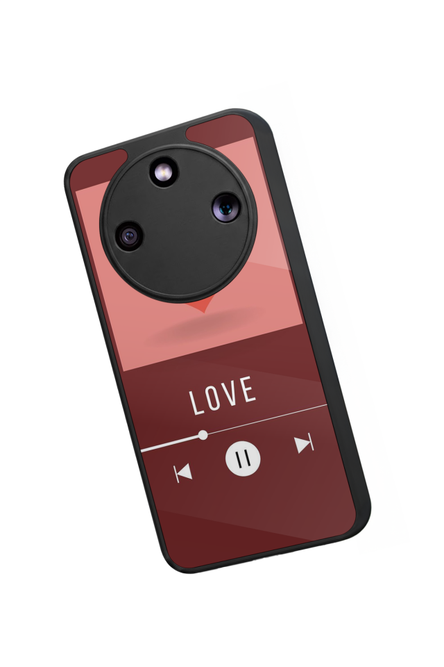 Honor Magic 8 Lite Uyumlu Kalp Love Tasarımlı Glossy Premium Kılıf