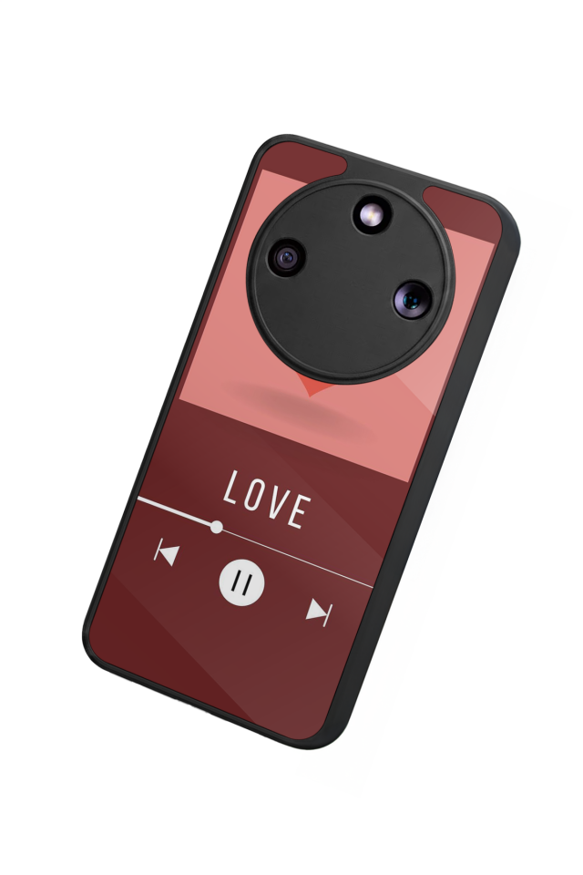 Honor Magic 8 Lite Uyumlu Kalp Love Tasarımlı Glossy Premium Kılıf