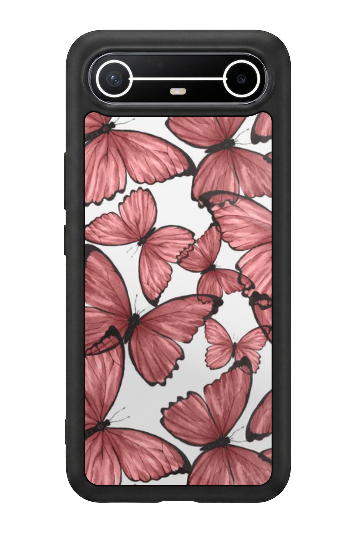 Tecno Spark Slim 5G Uyumlu Kelebek Tasarımlı Glossy Premium Kılıf