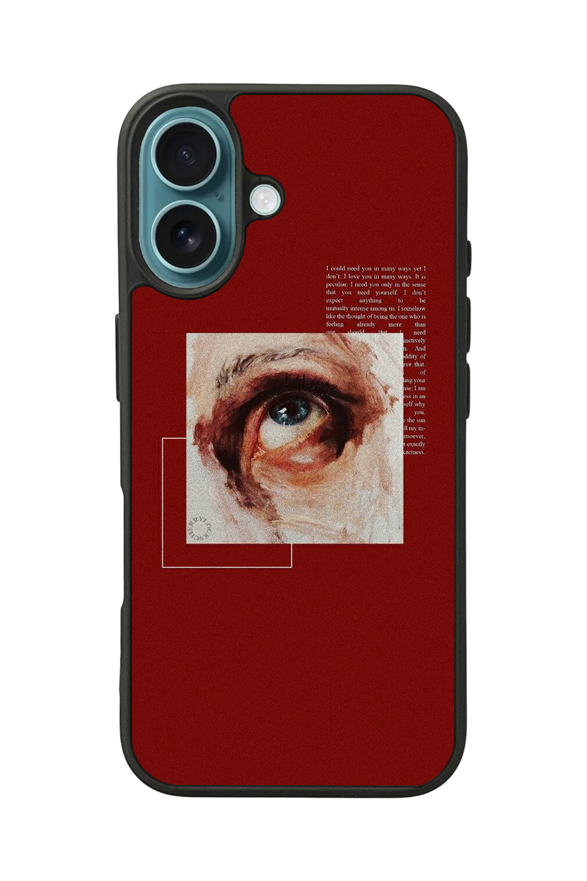 iPhone 16 Plus Uyumlu Kirmizi Tasarımlı Glossy Premium Kılıf
