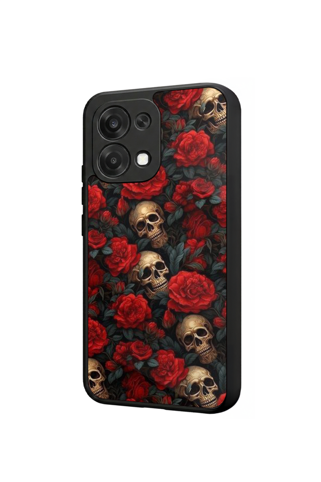 Oppo A6 Pro Uyumlu KuruKafa Tasarımlı Glossy Premium Kılıf