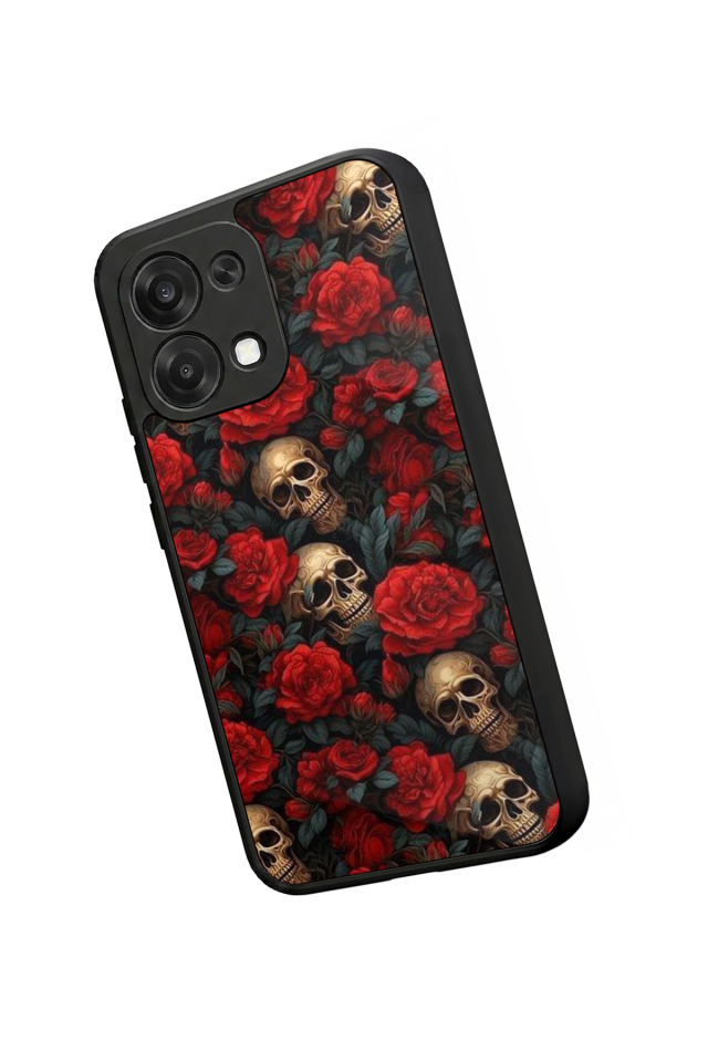 Oppo A6 Pro Uyumlu KuruKafa Tasarımlı Glossy Premium Kılıf