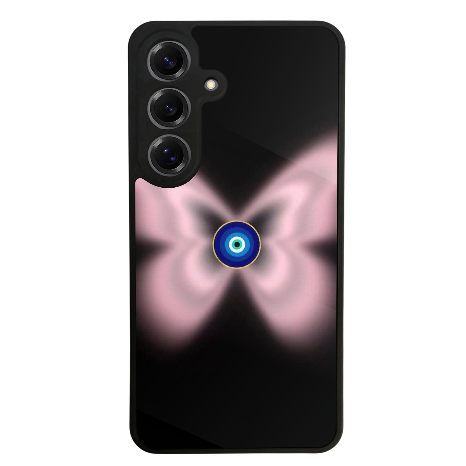 Samsung Galaxy S25 Uyumlu Nazar Tasarımlı Glossy Premium Kılıf