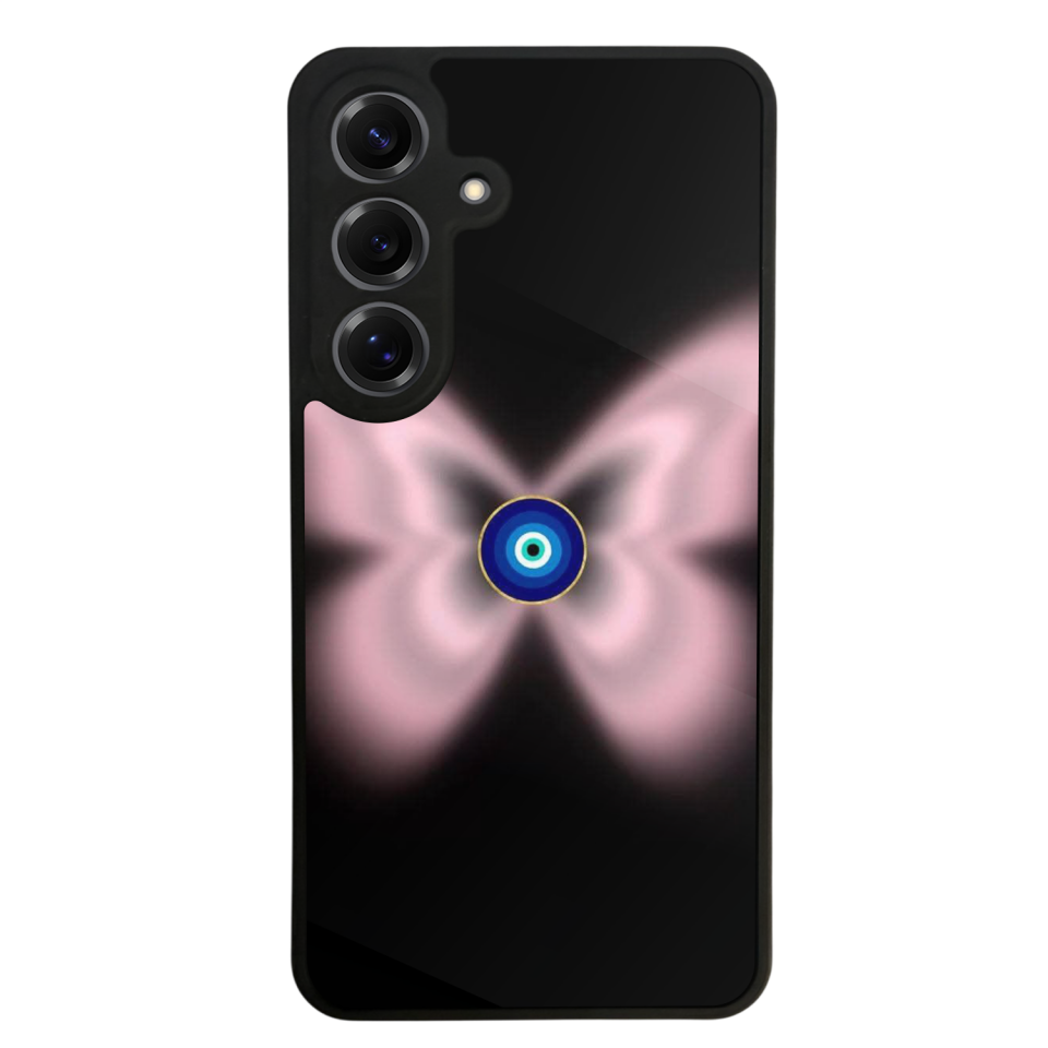 Samsung Galaxy S25 Uyumlu Nazar Tasarımlı Glossy Premium Kılıf