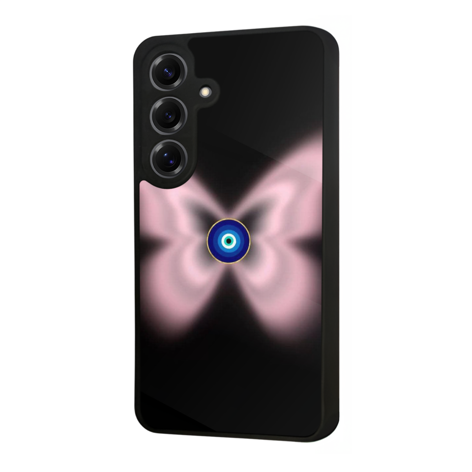 Samsung Galaxy S25 Uyumlu Nazar Tasarımlı Glossy Premium Kılıf