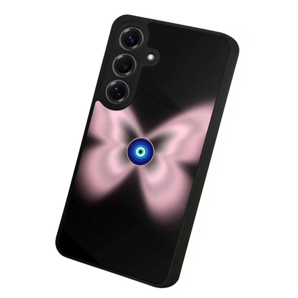 Samsung Galaxy S25 Uyumlu Nazar Tasarımlı Glossy Premium Kılıf