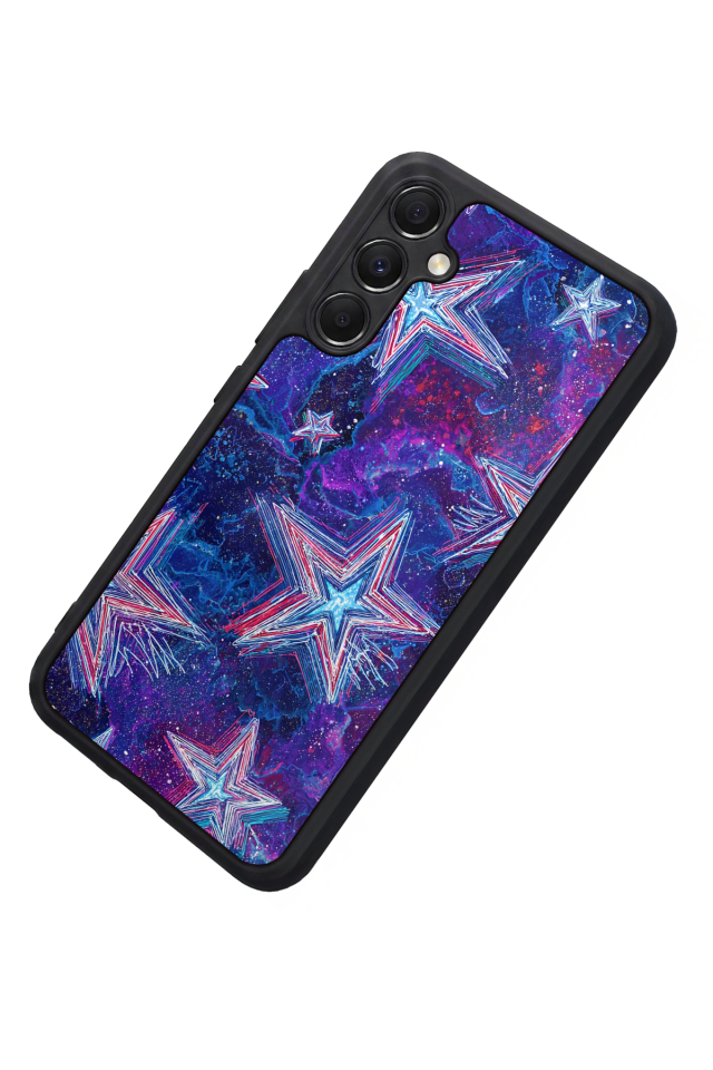 Samsung Galaxy A34 Uyumlu Retro Yildizlar Tasarımlı Glossy Premium Kılıf
