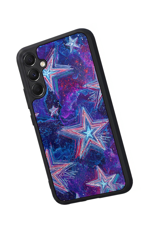 Samsung Galaxy A34 Uyumlu Retro Yildizlar Tasarımlı Glossy Premium Kılıf