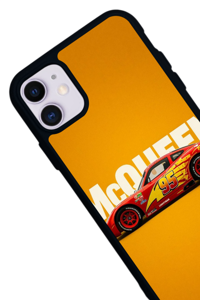 iPhone 11 Uyumlu Şimsek McQueen Tasarımlı Glossy Premium Kılıf