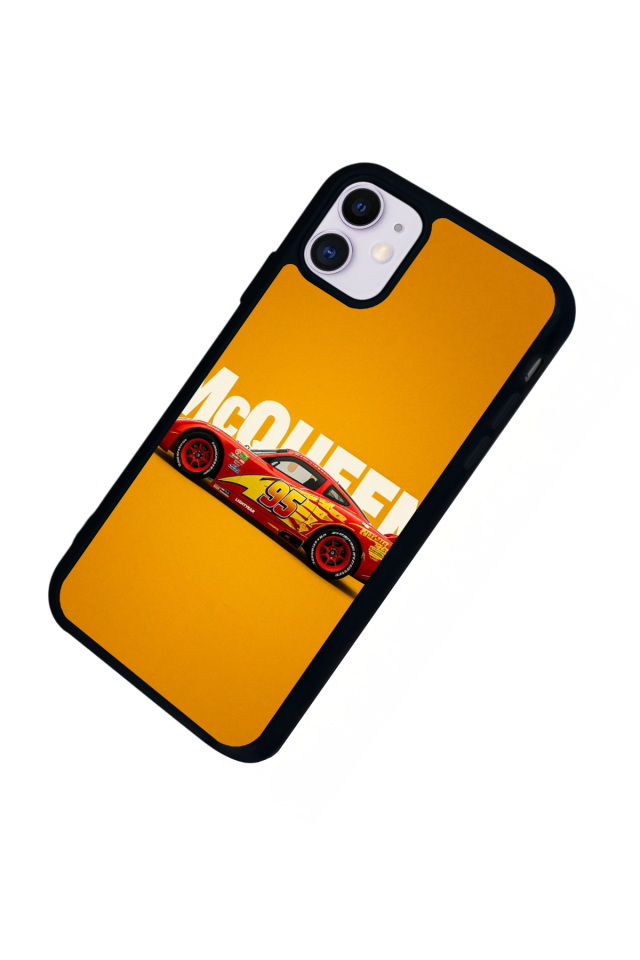iPhone 11 Uyumlu Şimsek McQueen Tasarımlı Glossy Premium Kılıf