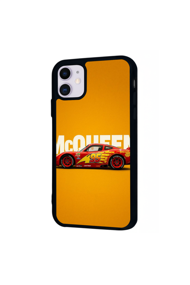 iPhone 11 Uyumlu Şimsek McQueen Tasarımlı Glossy Premium Kılıf
