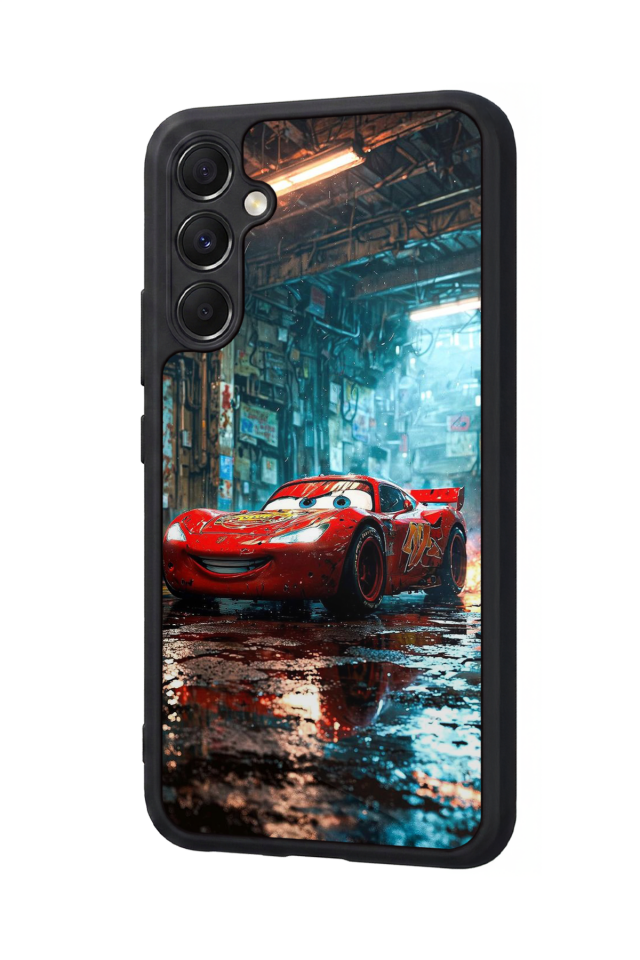 Samsung Galaxy M34 Uyumlu Şimsek McQueen Tasarımlı Glossy Premium Kılıf