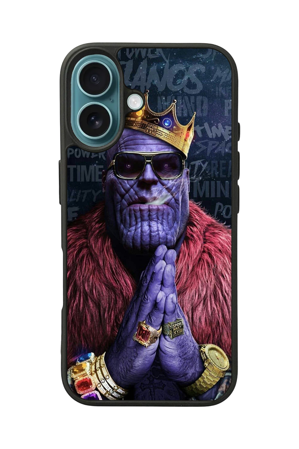 iPhone 16 Uyumlu Thanos Tasarımlı Glossy Premium Kılıf
