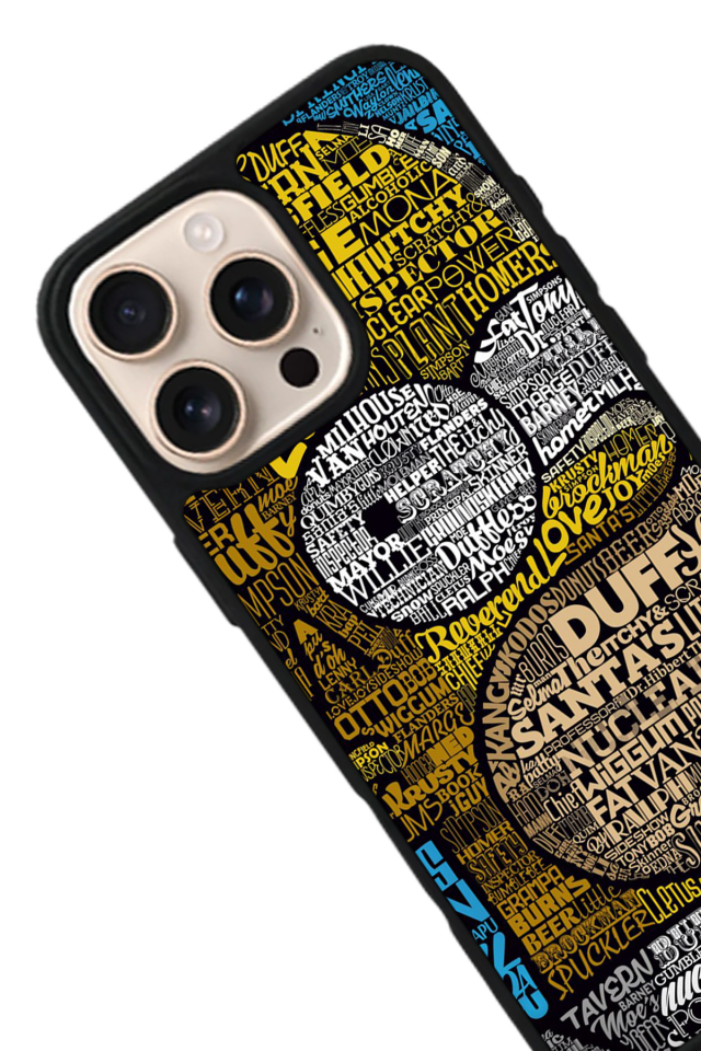 iPhone 16 Pro Max Uyumlu The Simpsons Tasarımlı Glossy Premium Kılıf