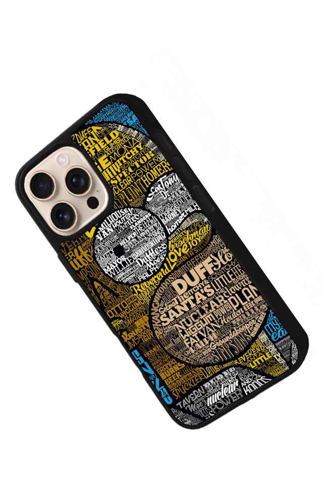 iPhone 16 Pro Max Uyumlu The Simpsons Tasarımlı Glossy Premium Kılıf