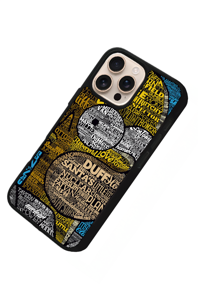 iPhone 16 Pro Max Uyumlu The Simpsons Tasarımlı Glossy Premium Kılıf
