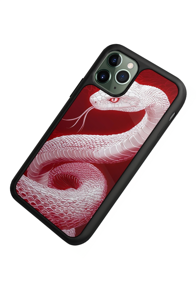 iPhone 11 Pro Uyumlu Yılan Tasarımlı Glossy Premium Kılıf
