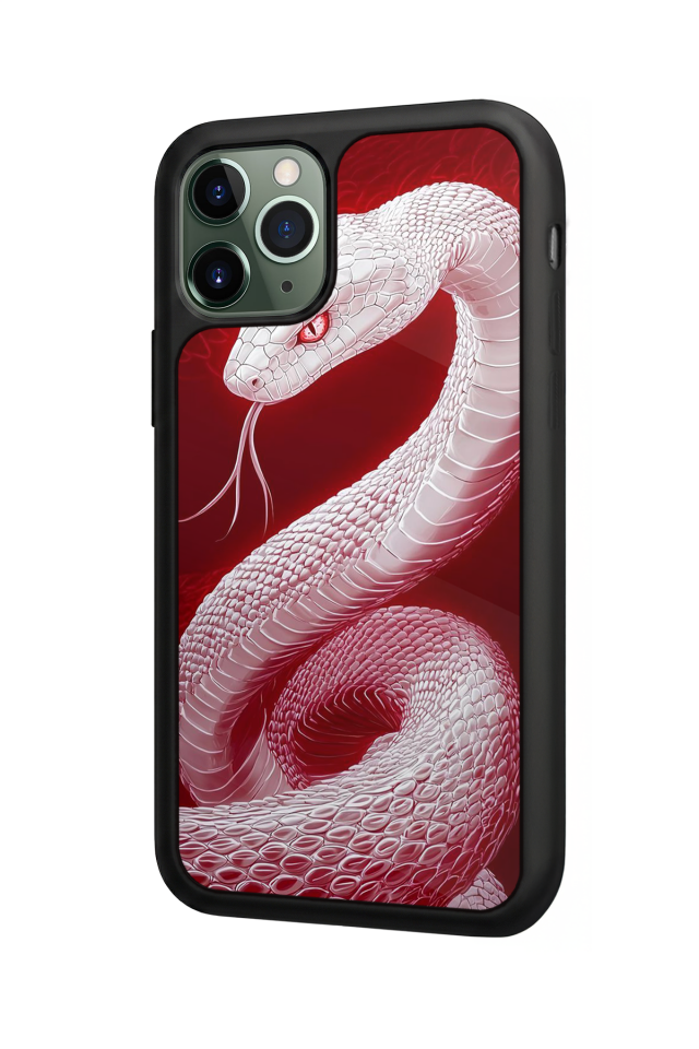 iPhone 11 Pro Uyumlu Yılan Tasarımlı Glossy Premium Kılıf