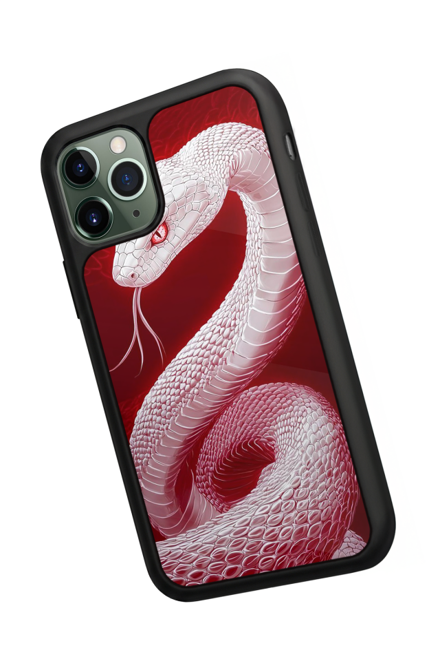 iPhone 11 Pro Uyumlu Yılan Tasarımlı Glossy Premium Kılıf