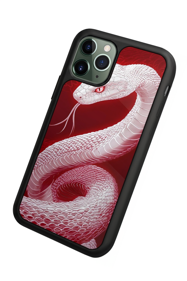 iPhone 11 Pro Uyumlu Yılan Tasarımlı Glossy Premium Kılıf