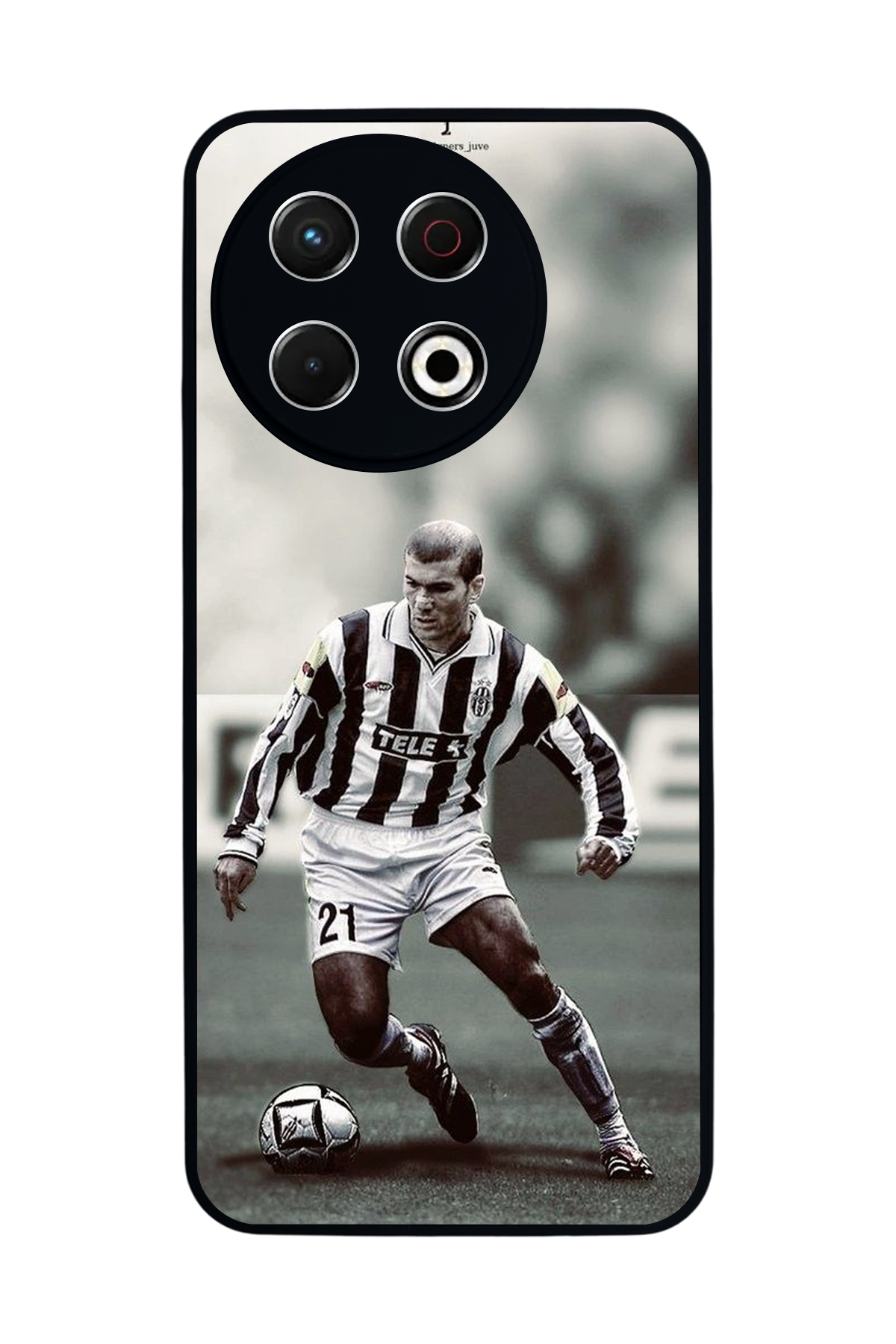 Tecno Spark 30 Pro Uyumlu Zidane Tasarımlı Glossy Premium Kılıf