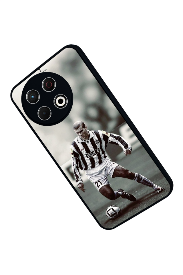 Tecno Spark 30 Pro Uyumlu Zidane Tasarımlı Glossy Premium Kılıf
