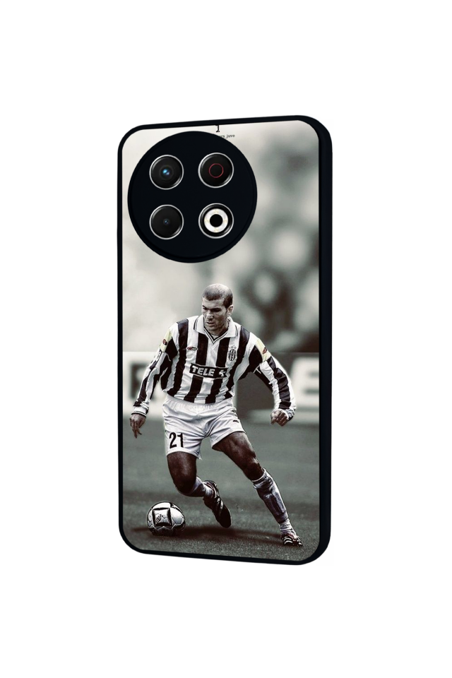 Tecno Spark 30 Pro Uyumlu Zidane Tasarımlı Glossy Premium Kılıf