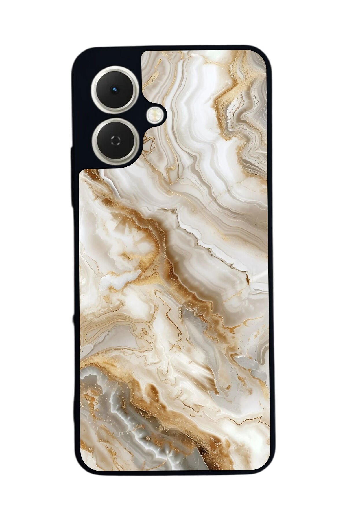 Tecno Spark GO 2 Uyumlu Mermer Marble Tasarımlı Glossy Premium Kılıf
