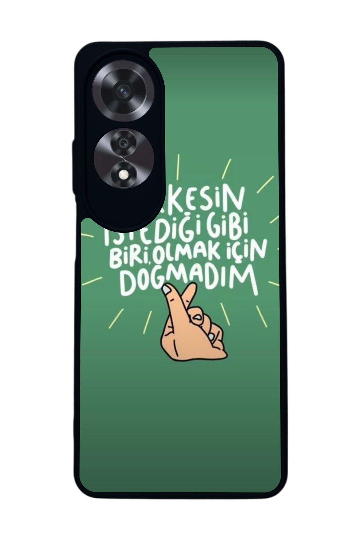 Oppo A60 Mat Siyah uyumlu Kılıf – Yumuşak Silikon, Koruyucu, Şok Emici Kapak