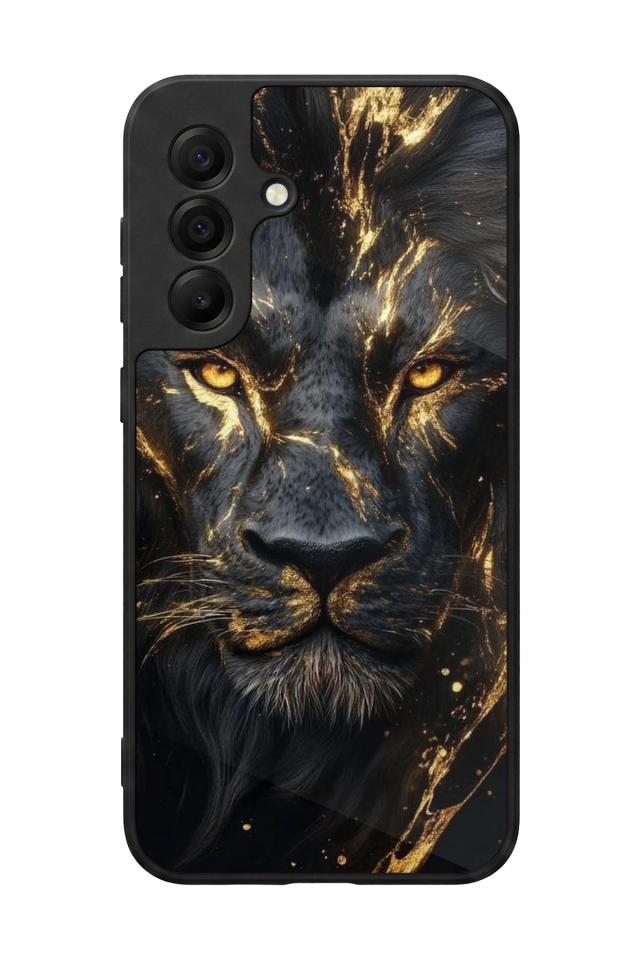 Samsung Galaxy A17 Uyumlu Aslan Tasarımlı Glossy Premium Kılıf