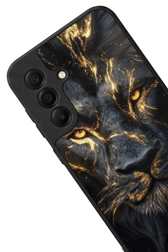 Samsung Galaxy A17 Uyumlu Aslan Tasarımlı Glossy Premium Kılıf