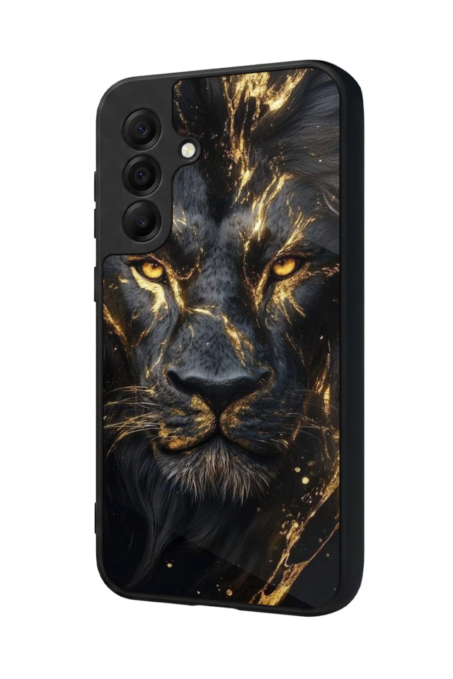 Samsung Galaxy A17 Uyumlu Aslan Tasarımlı Glossy Premium Kılıf