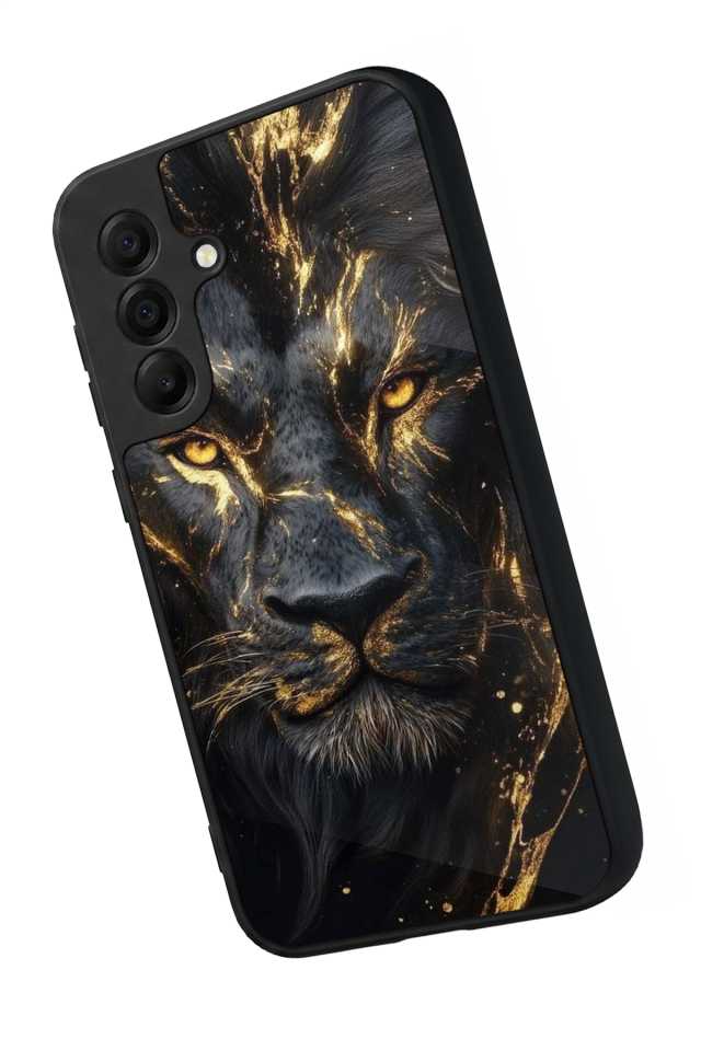 Samsung Galaxy A17 Uyumlu Aslan Tasarımlı Glossy Premium Kılıf