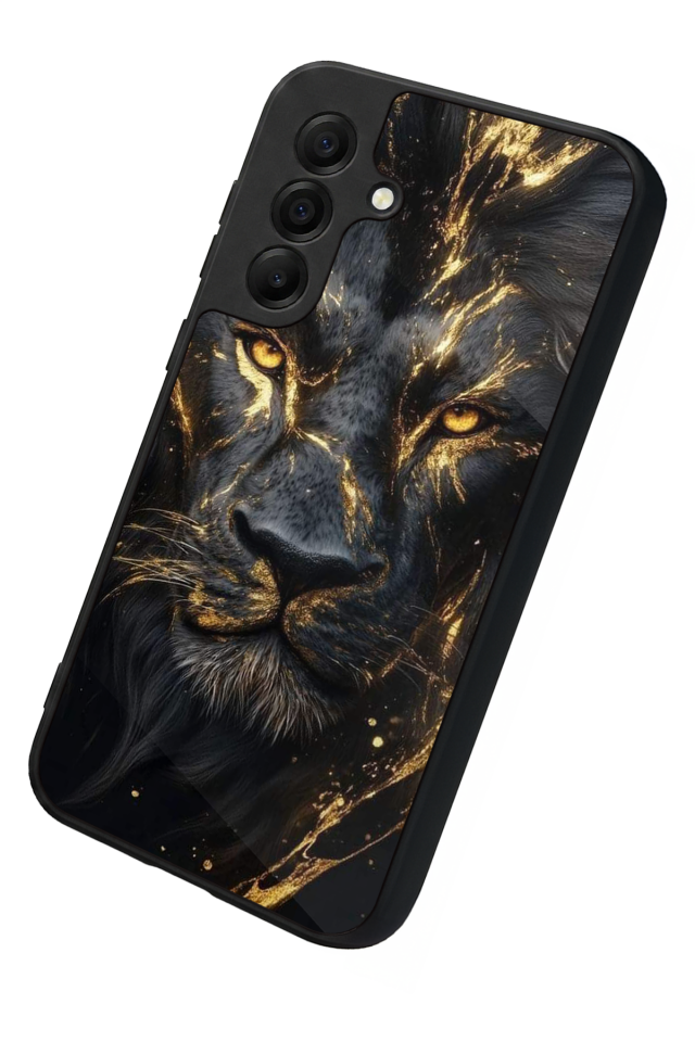 Samsung Galaxy A17 Uyumlu Aslan Tasarımlı Glossy Premium Kılıf