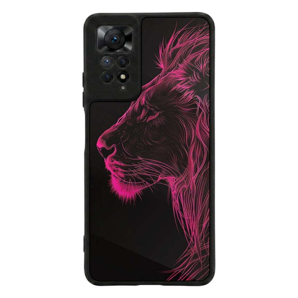 Xiaomi Redmi Note 11 Pro Uyumlu Aslan Tasarımlı Glossy Premium Kılıf