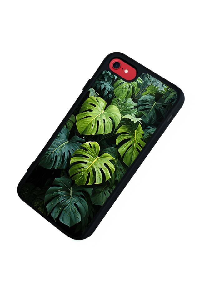 iPhone 7 Uyumlu Botanik Tasarımlı Glossy Premium Kılıf