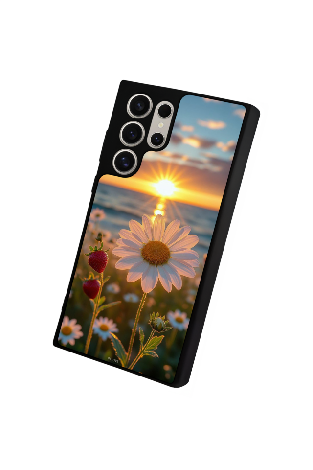 Samsung Galaxy S24 Ultra Uyumlu Cicek Tasarımlı Glossy Premium Kılıf