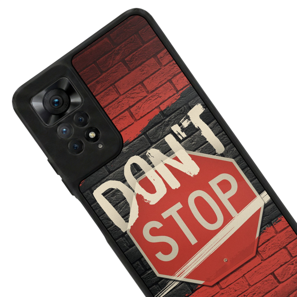 Xiaomi Redmi Note 12 Pro Uyumlu Dont Stop Tasarımlı Glossy Premium Kılıf