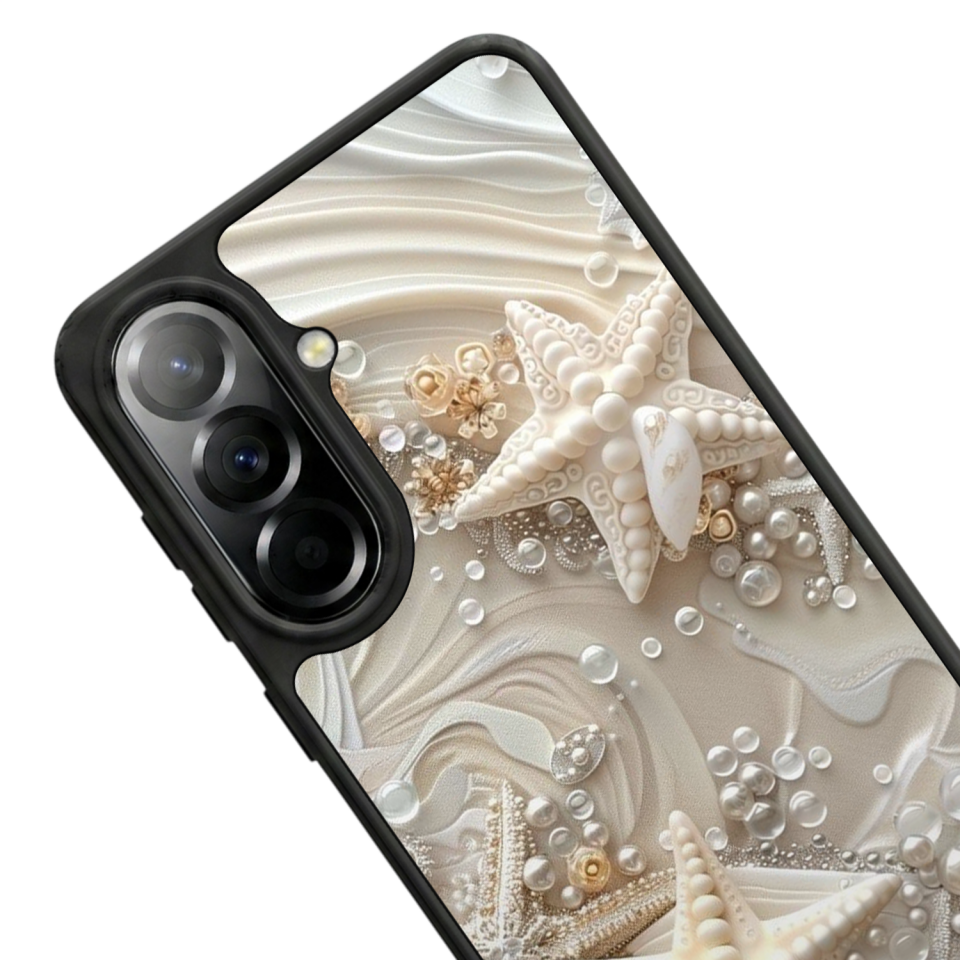 Samsung Galaxy A57 Uyumlu  İnci Tasarımlı Glossy Premium Kılıf