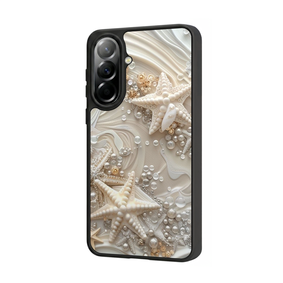 Samsung Galaxy A57 Uyumlu  İnci Tasarımlı Glossy Premium Kılıf