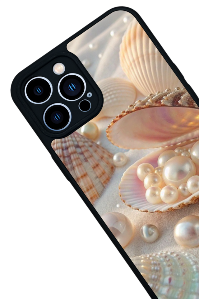 iPhone 12 Pro Max Uyumlu  İnci Tasarımlı Glossy Premium Kılıf